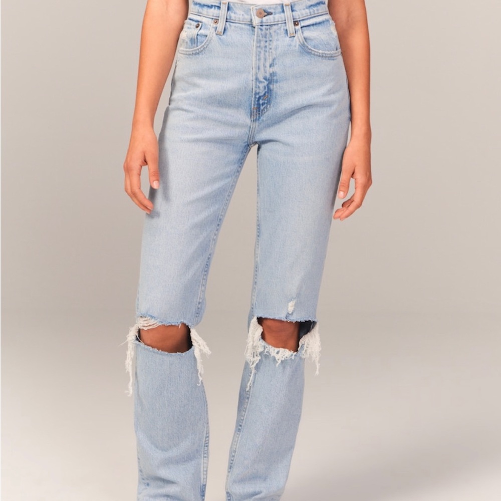 Abercrombie & Fitch 90s Ultra High Rise Straight Jeans